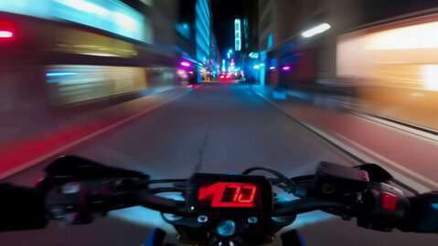POV Superbike Night City Chase