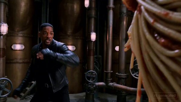 Will Smith Fighting Spaghetti Monster