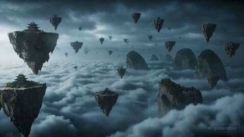 Surreal Sky Battlefield Action