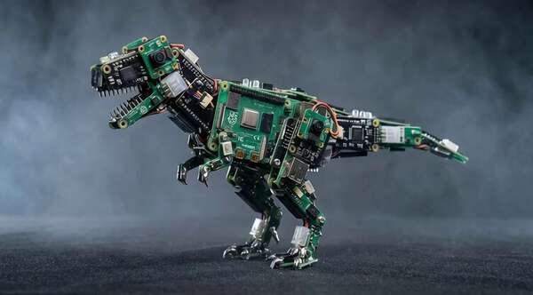 T-Rex Raspberry Pi Art