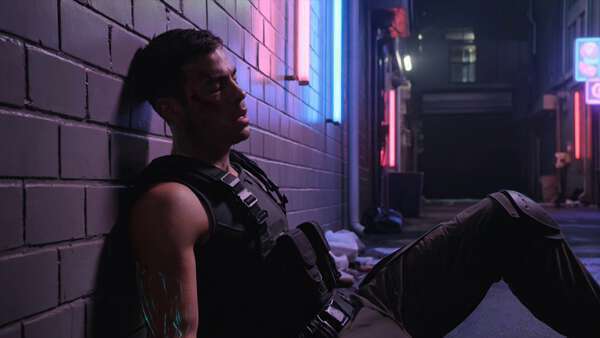 Cyberpunk Fighter Launch