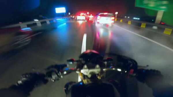 Night Motorbike Chase