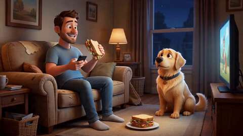Pixar Dog Comedy Scene
