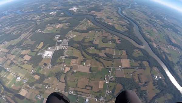 POV Skydive Terrifying Fall