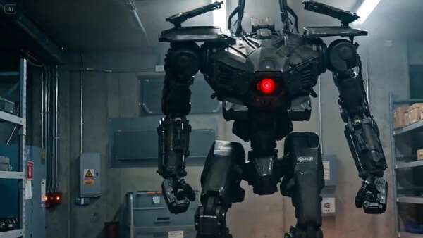 Woman Robot Battle Action