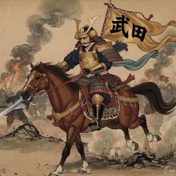 Grok Imagine Japanese Sengoku Warlord