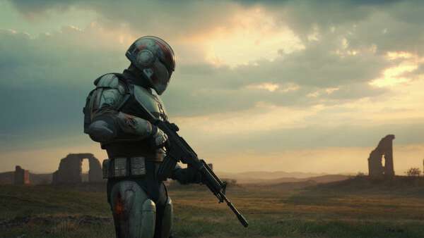 Futuristic Soldier Warfare