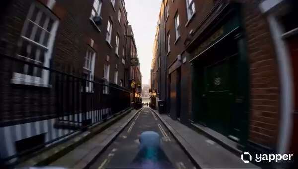 POV Pigeon Flying Through London