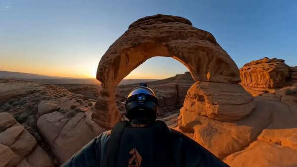 Wingsuit Pilot Sunrise Canyon