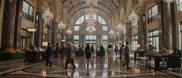 Luxury Hotel Lobby Gravity Defying