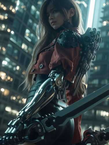 Cyberpunk Cyborg Portrait