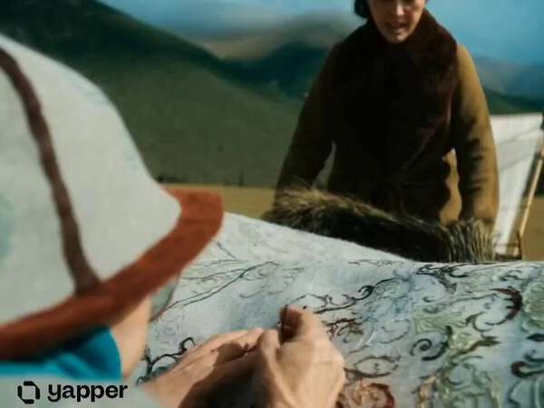 Historical Map Stitching Hands