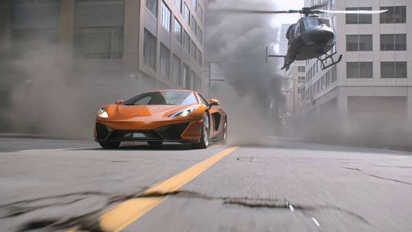 Hollywood Car Chase Explosion