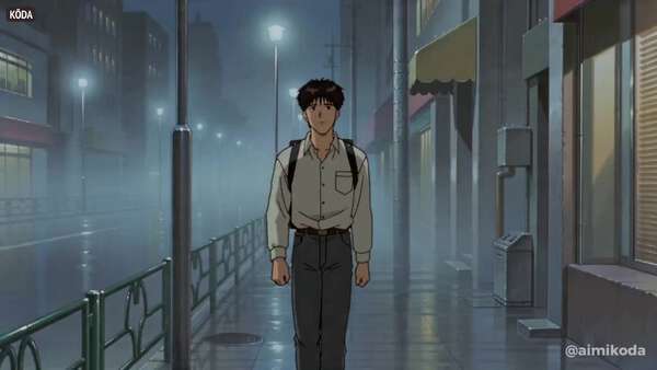 Rainy Night Anime Walk