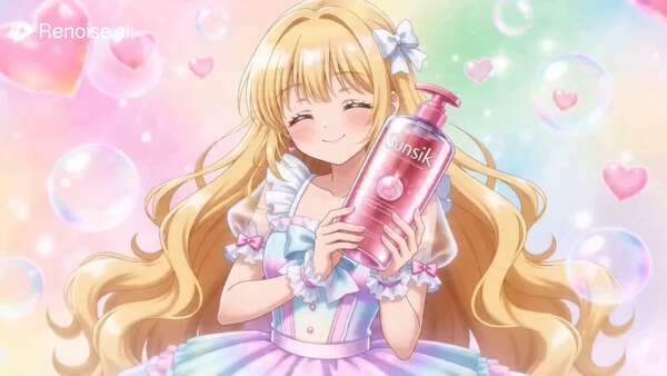 Anime Kawaii Sunsilk Shampoo Ad