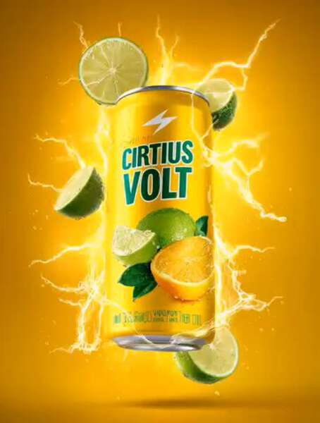 Metallic Citrus Can Product Shot