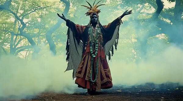 Voodoo Sorcerer Forest Ritual