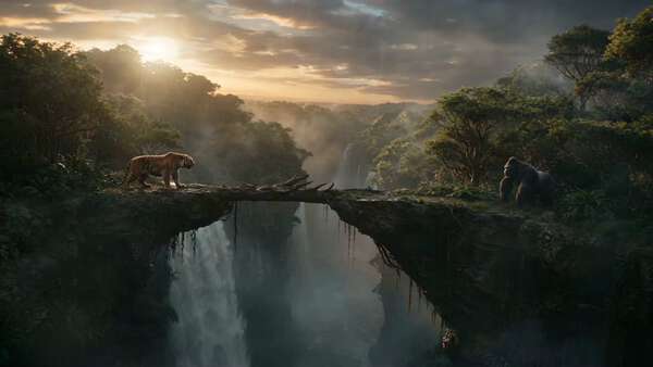 Tiger vs Gorilla Canyon Battle