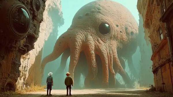 Sentient Octopus Desert Ruins
