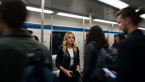 Metro Music Video with Headphones