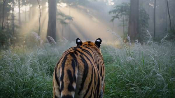 Bengal Tiger Dawn Mist