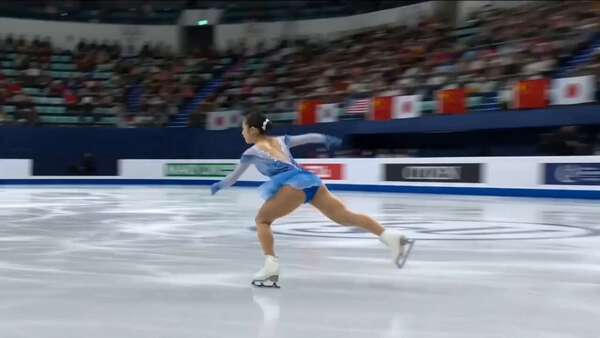 Olympic Skater Performance on Ice