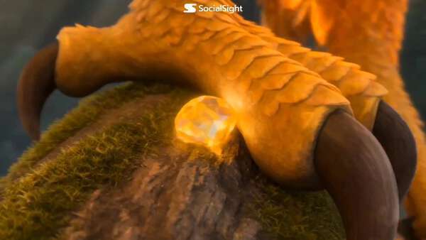 Majestic Griffin Builds Magical Nest