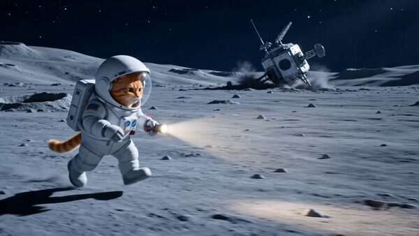 Cat Astronaut vs Alien Queen First Contact