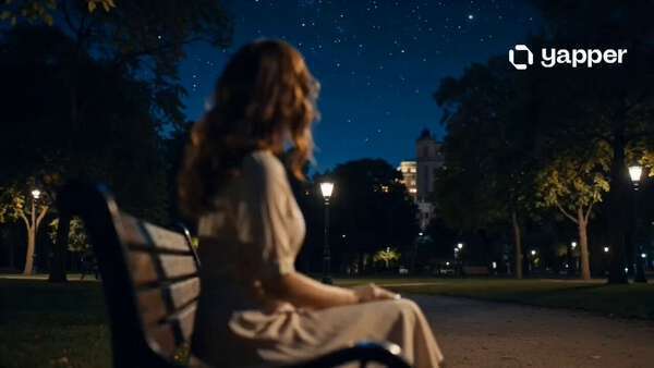 Night Stargazing Woman in the Park