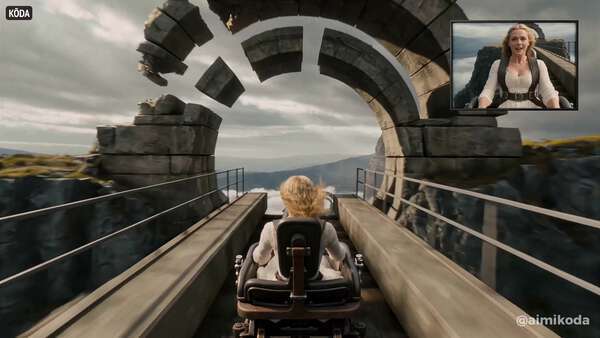Roller Coaster with Live Inset