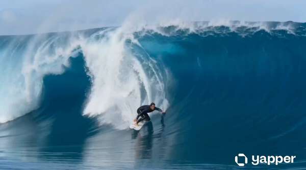 Cinematic Surfer Barrel Shot