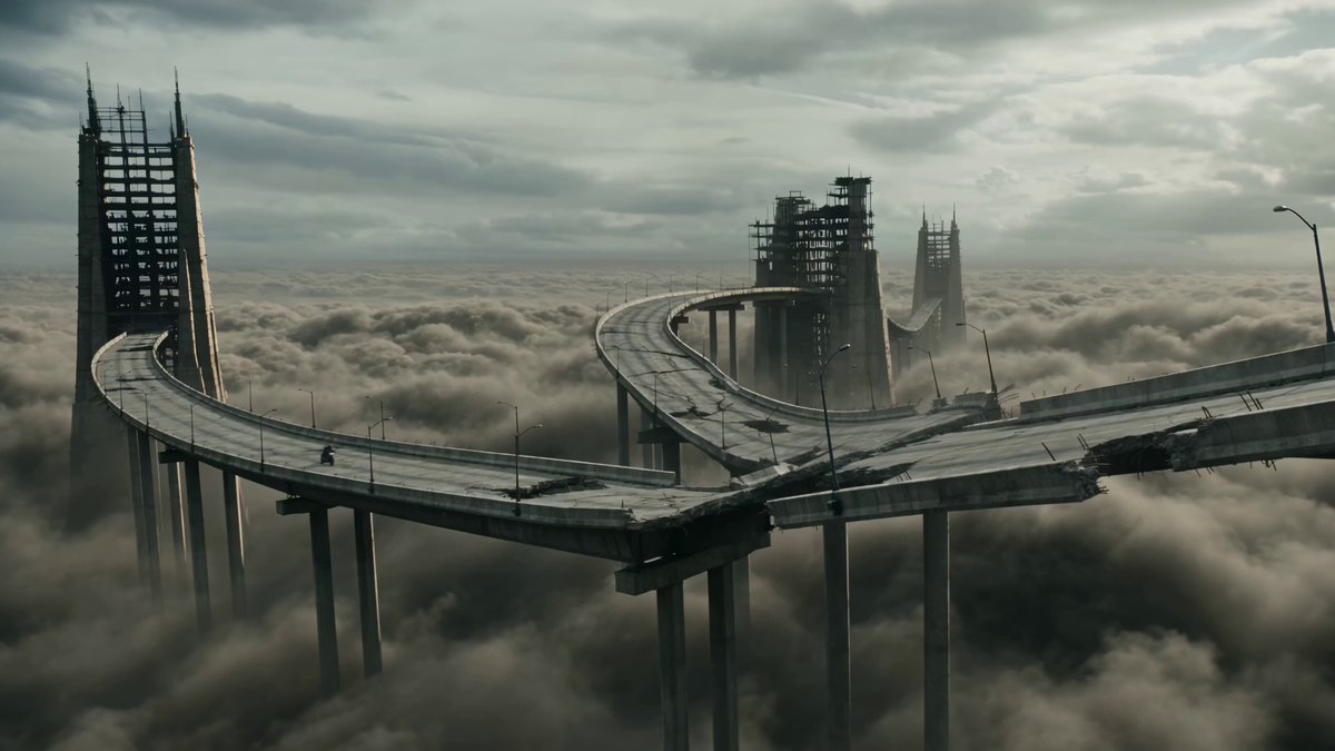 Ruined Skybridges — Motorbike Chase