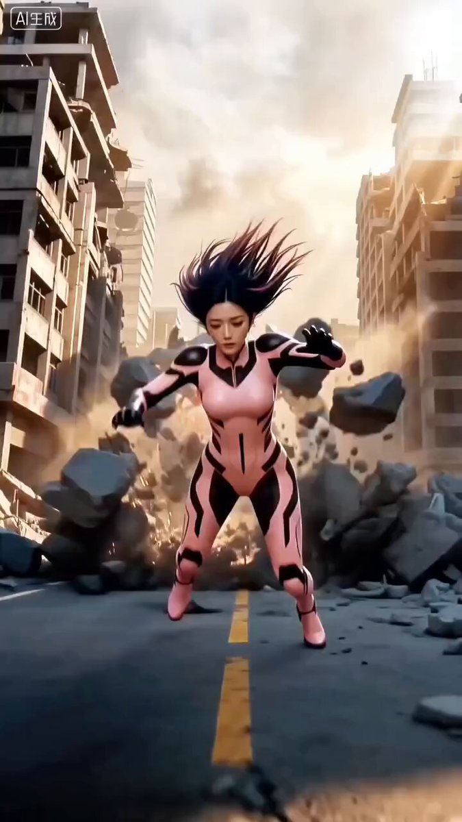 Anime Mecha Hero Battle Scene