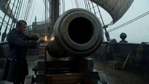 Cannonball Tracking Cinematic Shot