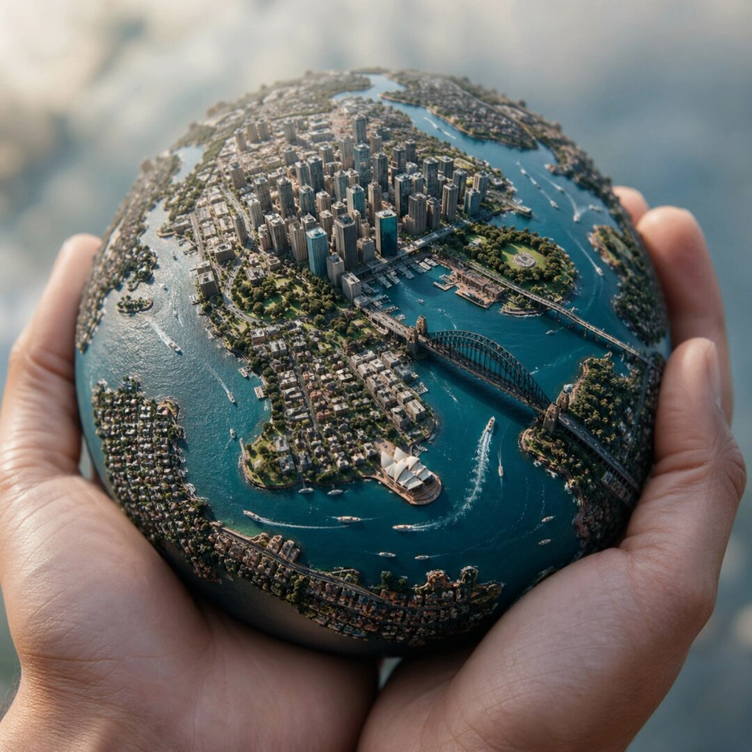 Miniature Spherical World GPT Image 2.0 Tilt-Shift Macro