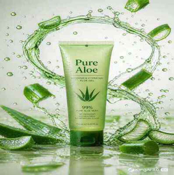 Aloe Gel Skincare Commercial