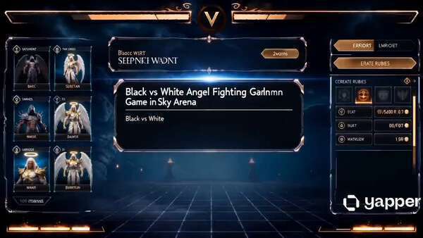 Black vs White Angel Fighting Game