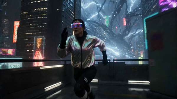 Cyberpunk Technician vs Electrical Entity