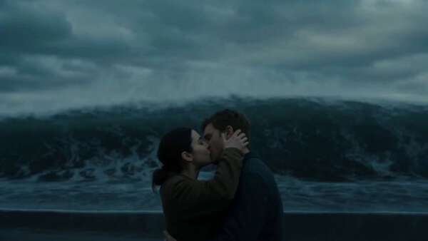 Stormy Coastline Meteor Kiss