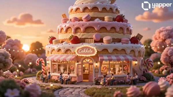 Miniature Cake-Shaped Bakery World