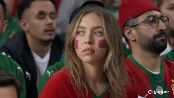 Broadcast Woman Stadium Reaction