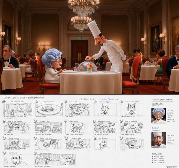 3D Pixar Animation Restaurant Comedy