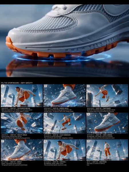 Defy Gravity Futuristic Sneaker Fashion Film