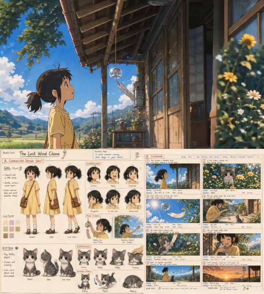 Lost Wind Chime Anime Storyboard Tutorial