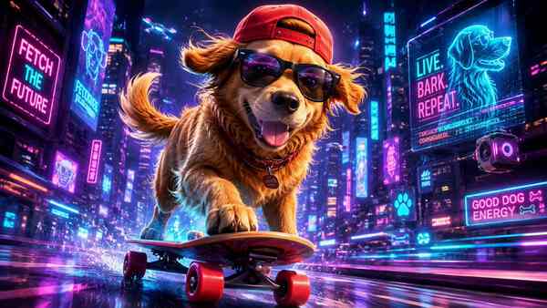 Cool Dog Cyber City Chase