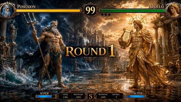 Poseidon vs Apollo Greek Gods Showdown