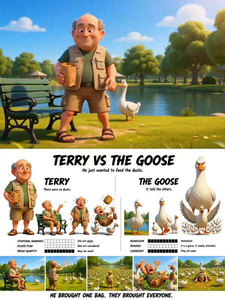 Terry vs The Goose Animated Short Film