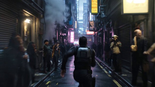Cyberpunk Courier Chase