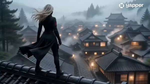 Mysterious Assassin Japanese Village Dawn