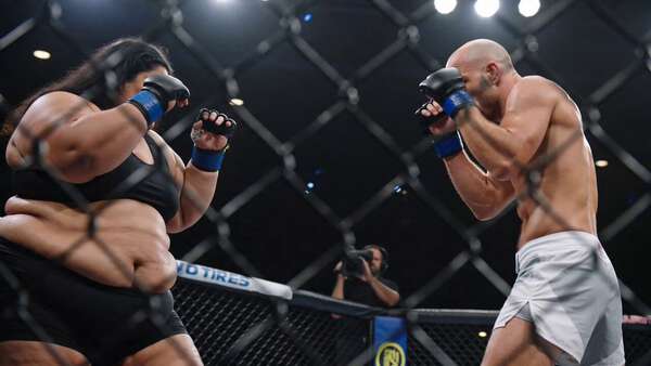 Ultra Realistic MMA Octagon Battle